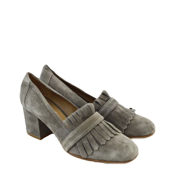Steve Madden 'Kate' Suede Heeled Loafer #196-149 - Picture 1 of 5
